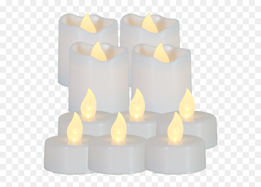 Led Candle 10 Pack Packy - Led Fyrfads Lys, HD Png Download - diya light png