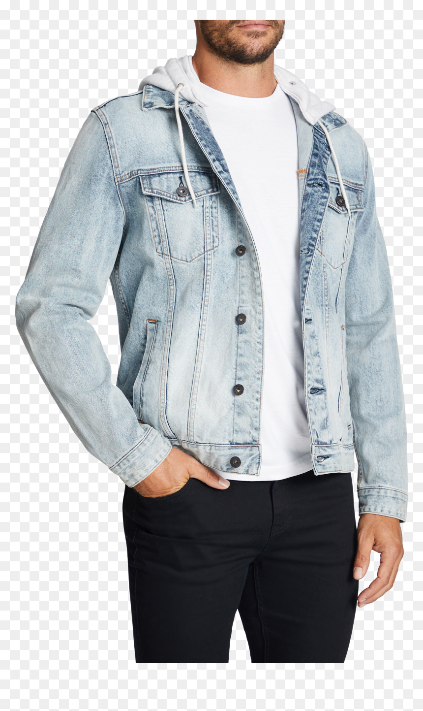 Karter Denim Jacket, HD Png Download - jeans button png