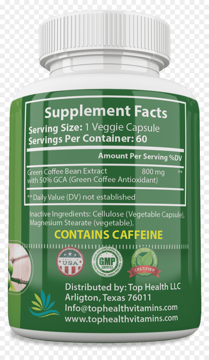 Alt="coffee Bean Extracts Front Supp" - Grape, HD Png Download - green coffee bean png
