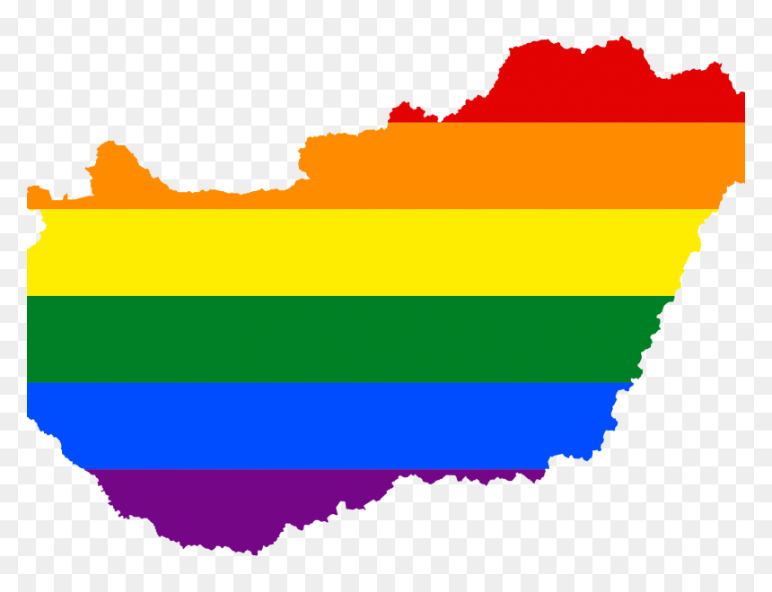 Hungarian Lgbt Flag, HD Png Download - hungary flag png