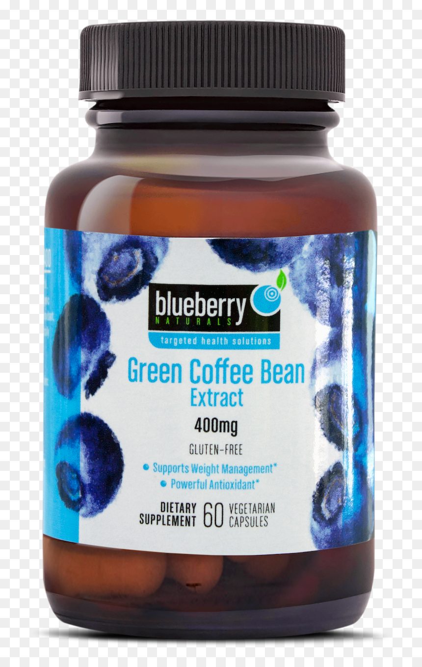 Blueberry Grape Seed Extract, HD Png Download - green coffee bean png
