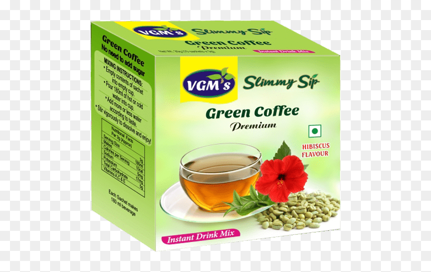 Buy Hibiscus Green Coffee Beans Extract - Green Coffee Tea, HD Png Download - green coffee bean png