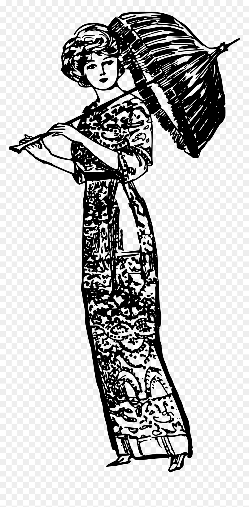 Umbrella Lady Clip Arts - Clip Art, HD Png Download - lady png image
