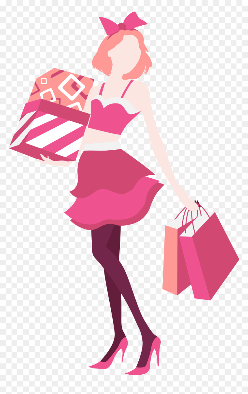 Shopping Lady Png - Creative Happy Womens Day, Transparent Png - lady png image