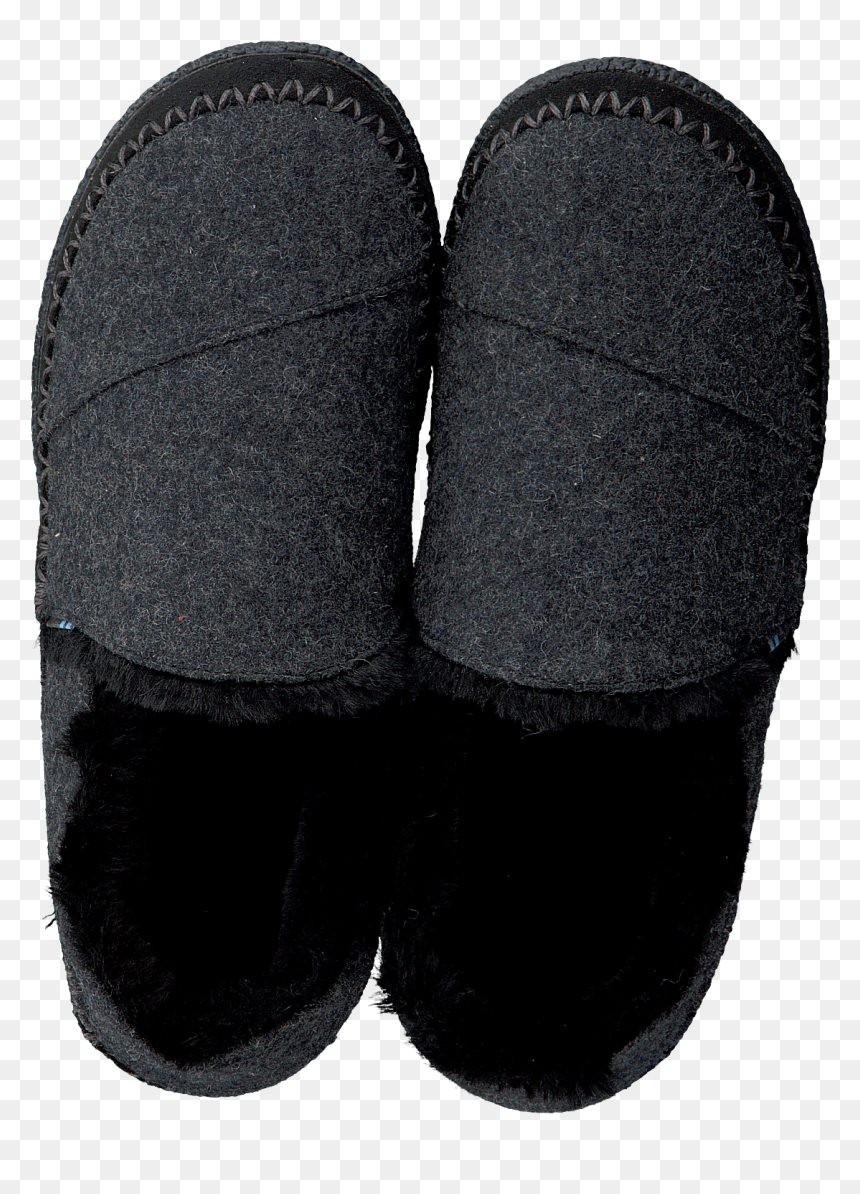 Black Toms Slippers India - Slipper, HD Png Download - slipper png