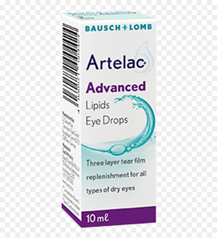 Artelac Advanced Lipids Eye Drops, HD Png Download - eye drops png