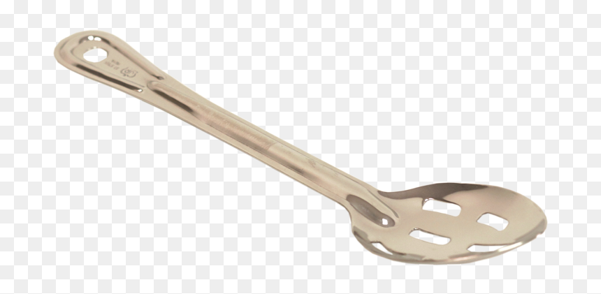 Slotted Stainless Steel Spoon - Tongs, HD Png Download - steel spoon png