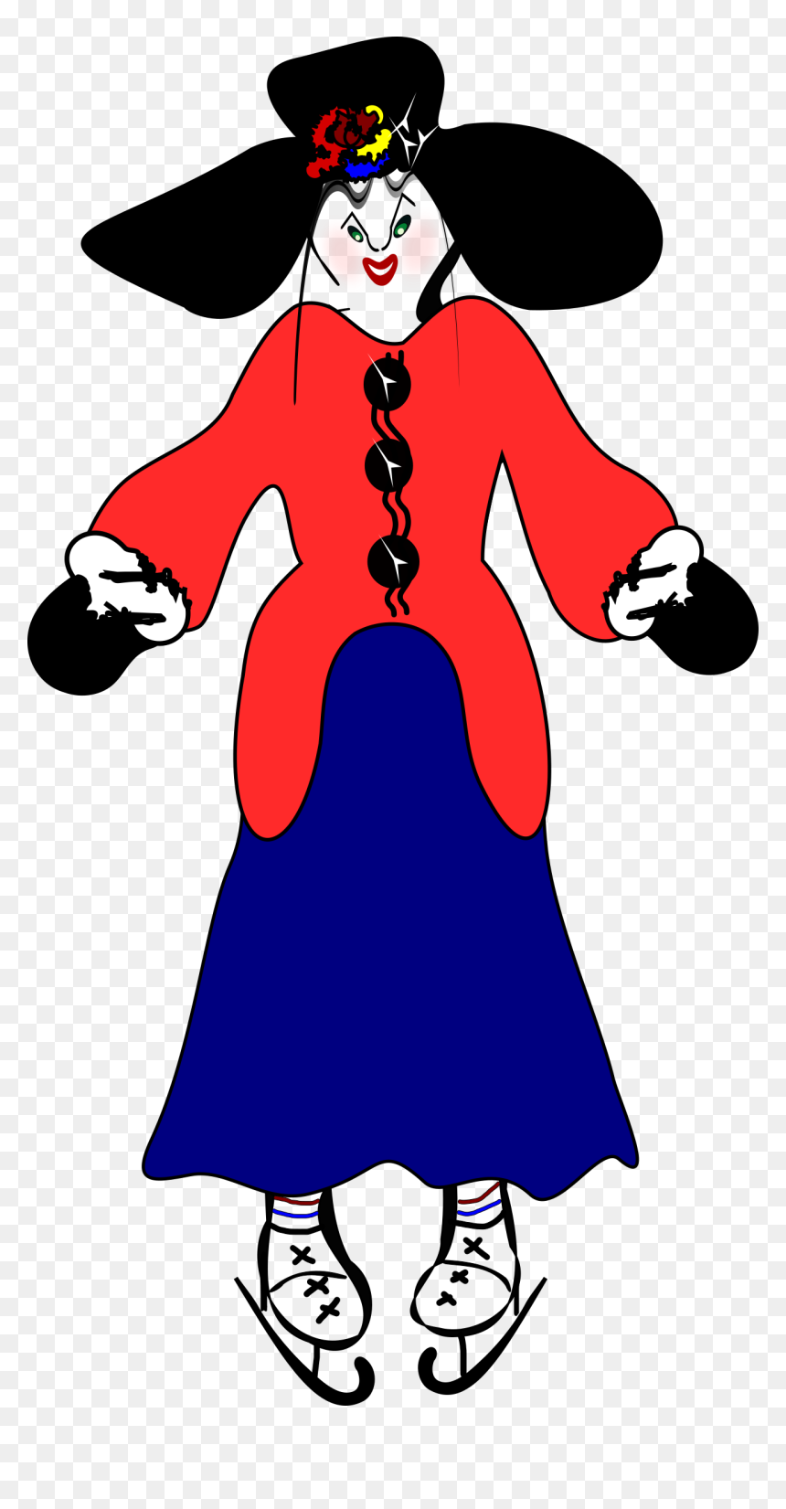 Lady Clip Arts - Ice Skating, HD Png Download - lady png image
