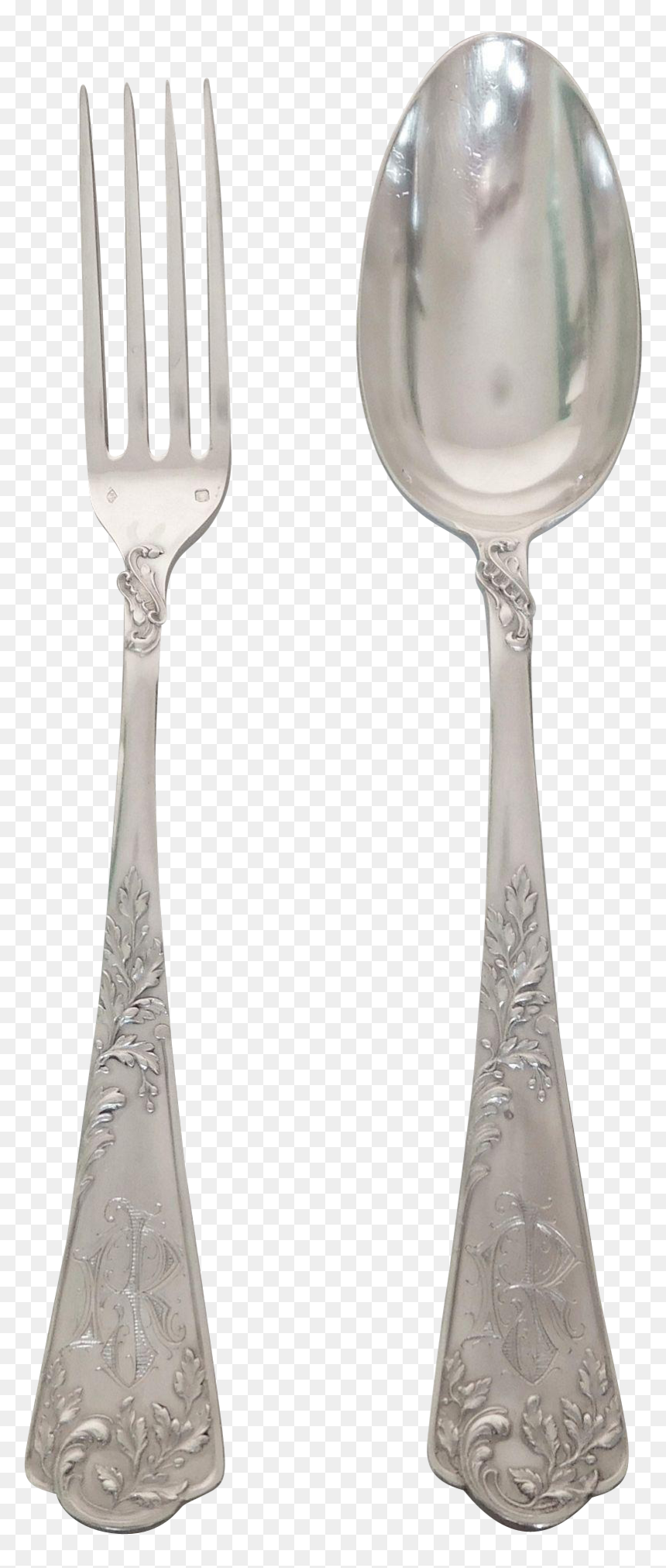 Silver Fork Png Image With Transparent Background, Png Download - steel spoon png
