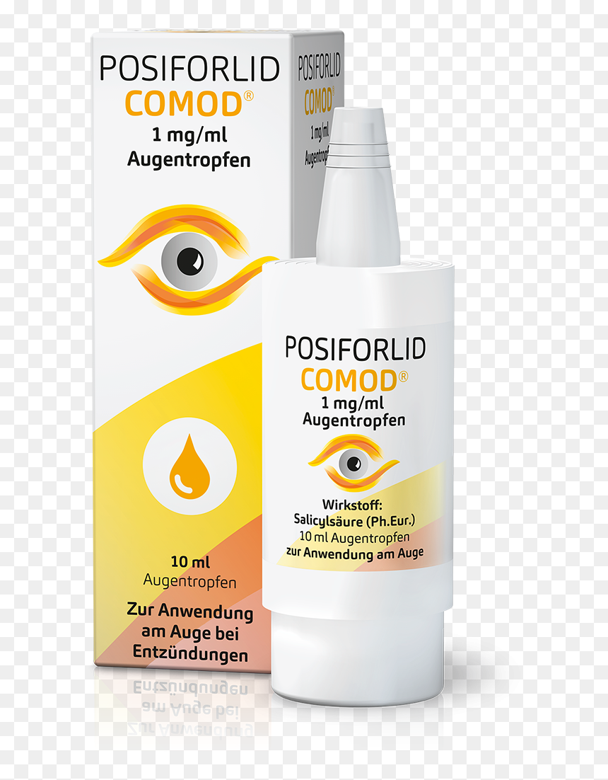 Posiforlid® Comod Augentropfen Packshot - Cosmetics, HD Png Download - eye drops png