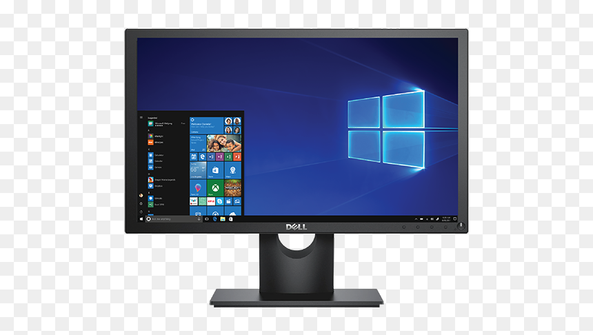 Dell E1916hv - Windows 10, HD Png Download - dell desktop png
