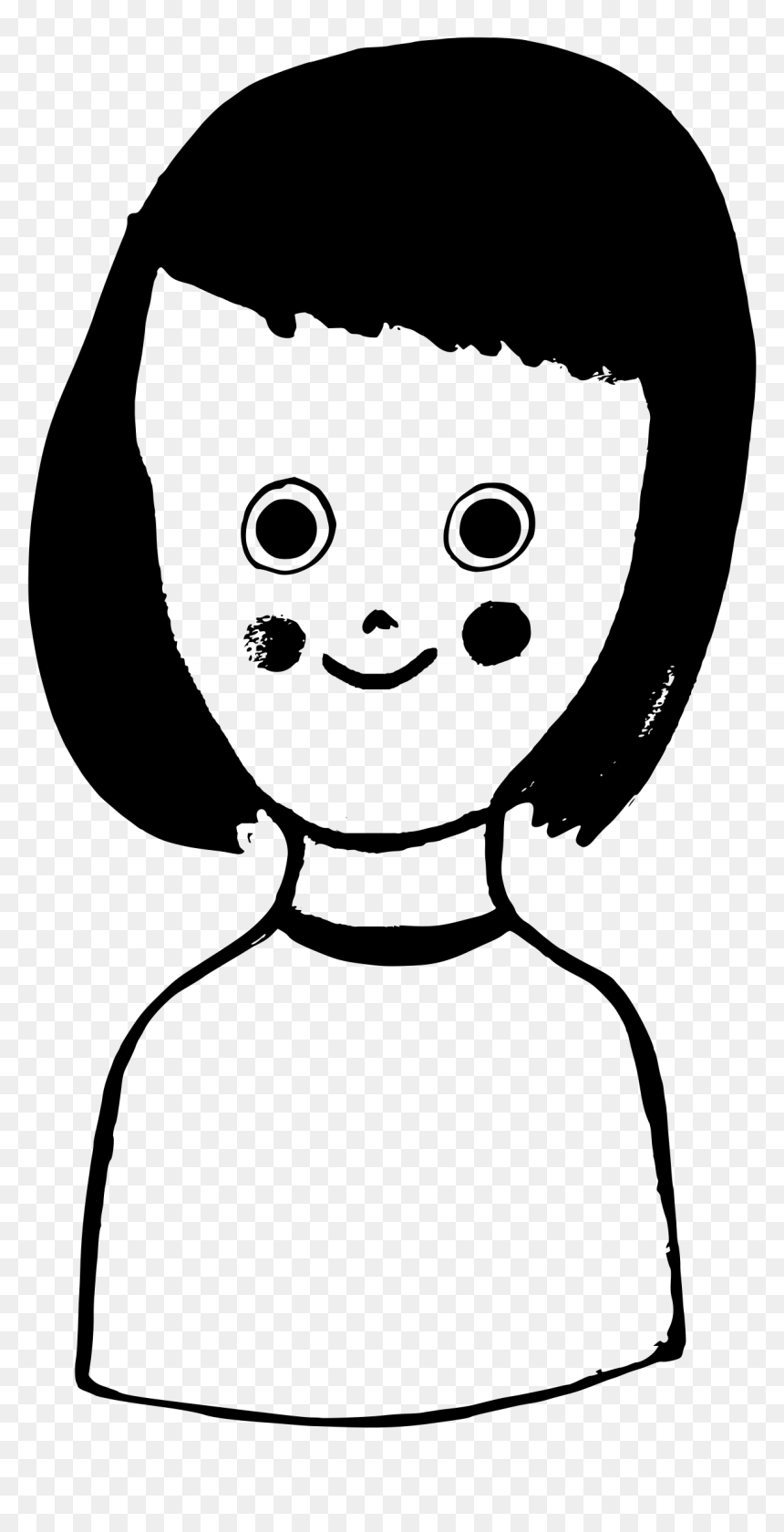 Small Girl-vector Clip Arts - Small Girl Black And White Png, Transparent Png - small girl png