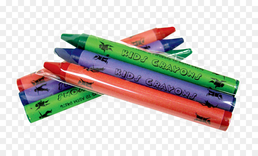3 Pack Cello Wrapped Crayons - Paper, HD Png Download - pencil background png