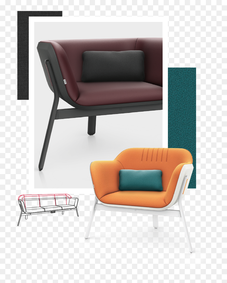 Club Chair, HD Png Download - wooden sofa set png