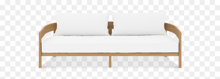 Studio Couch, HD Png Download - wooden sofa set png