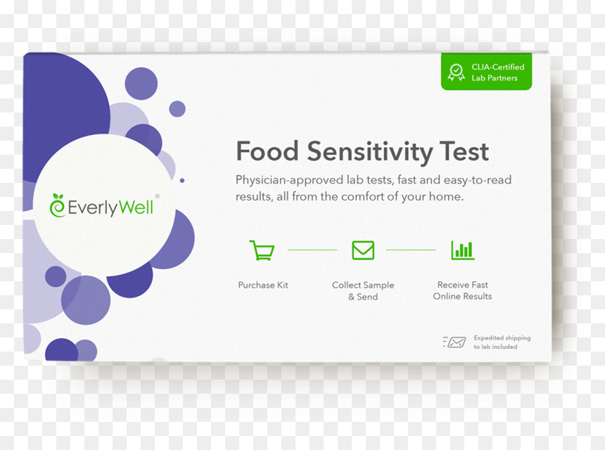Everlywell Food Sensitivity Test, HD Png Download - blood test png