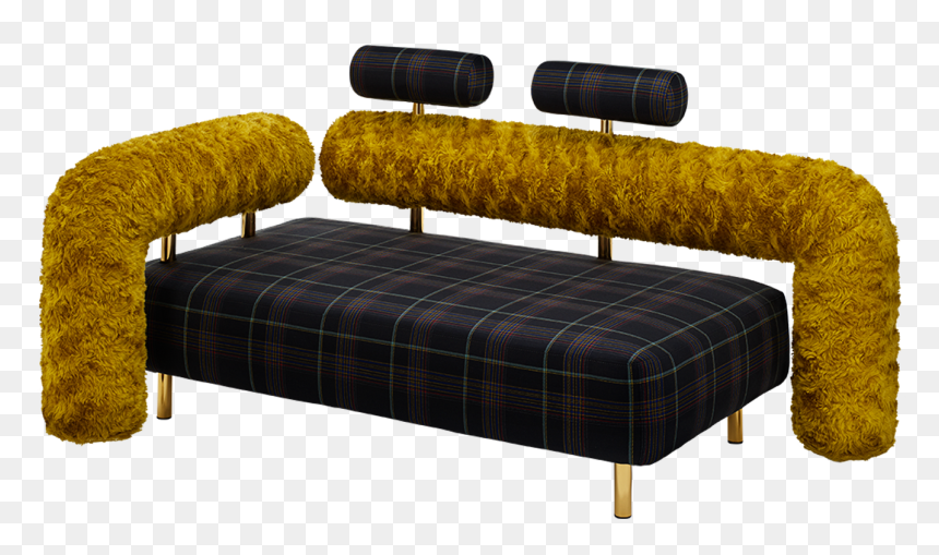 Charly - Studio Couch, HD Png Download - wooden sofa set png
