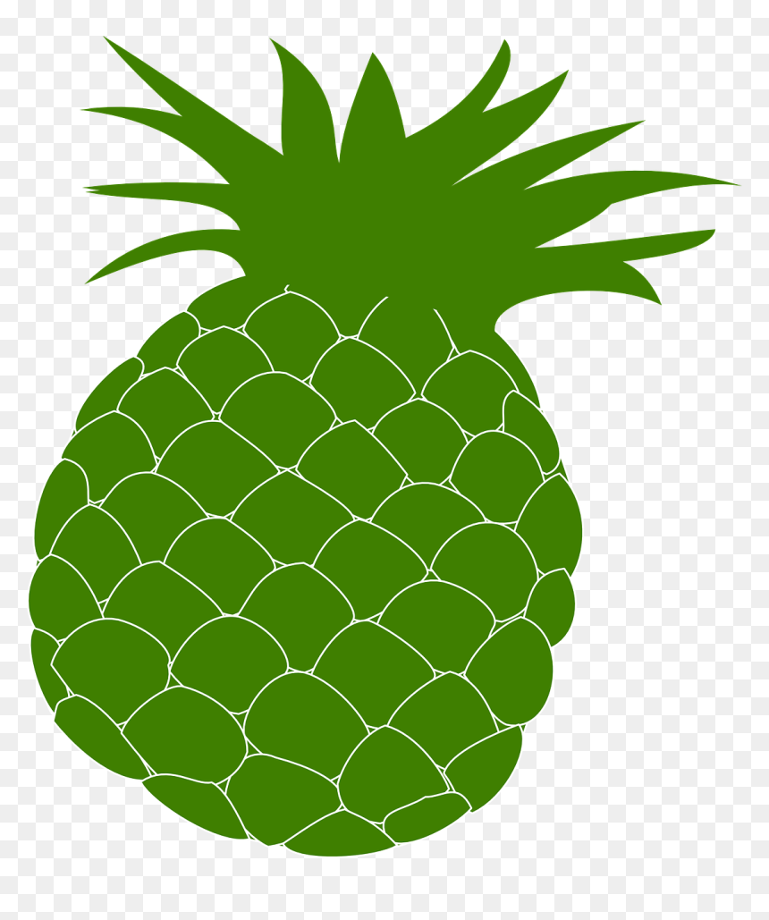 Green Pineapple Clipart, HD Png Download - pineapple fruit png
