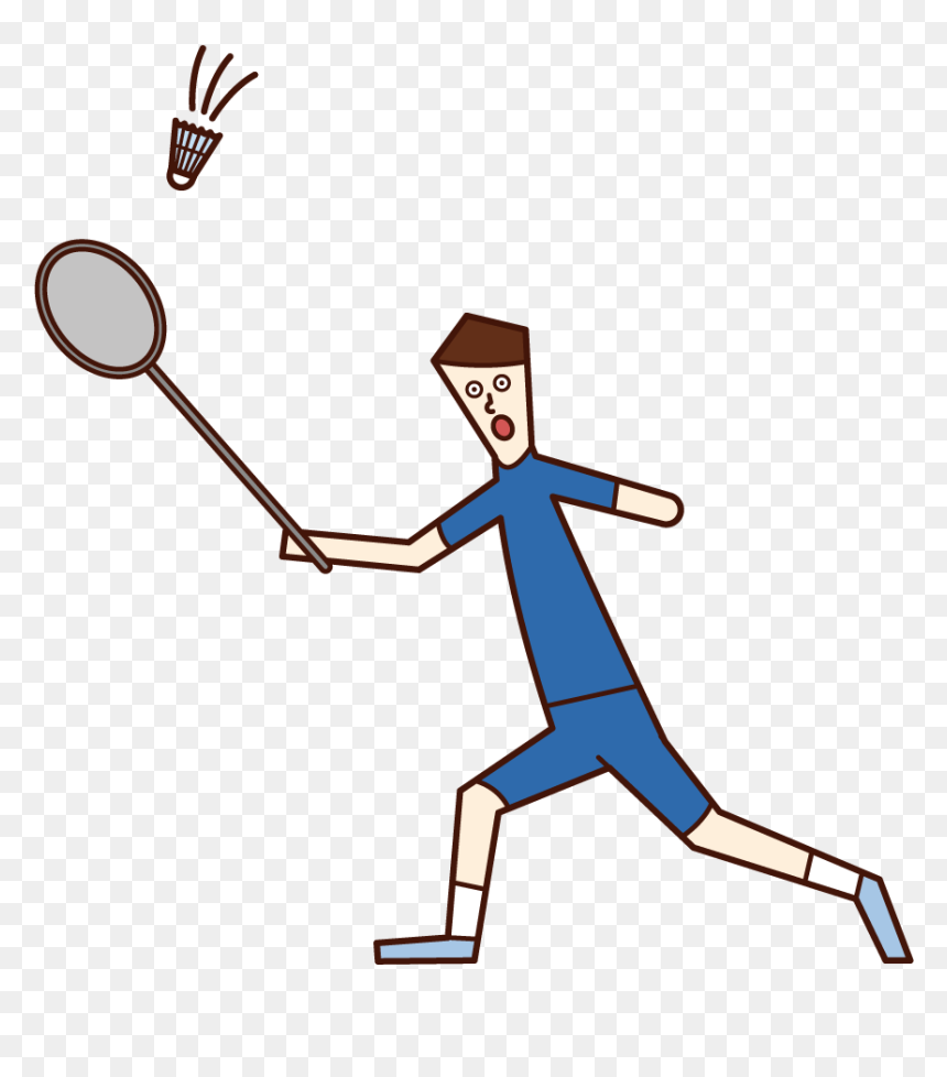 Illustration Of Badminton Players At The Paralympics - Badminton Player, HD Png Download - badminton smash png