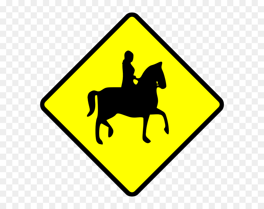 Horse Rider Caution Sign Vector Image - มั ง กี้ คลับ เชียงใหม่, HD Png Download - horse riding png