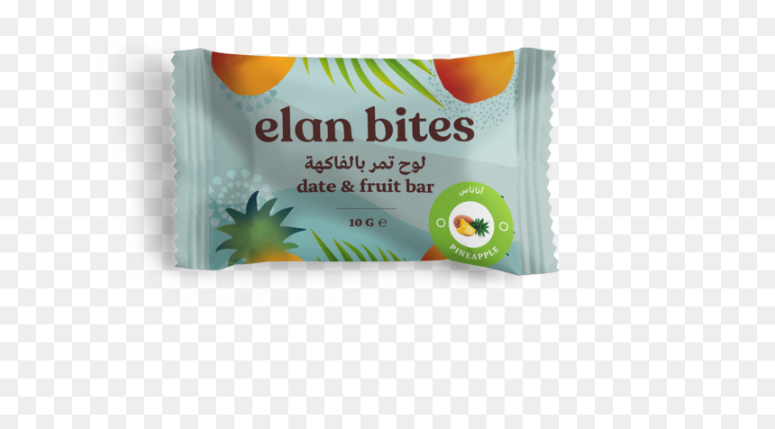 Elan Bites Pineapple 10g Bar Mock Up - Natural Foods, HD Png Download - pineapple fruit png