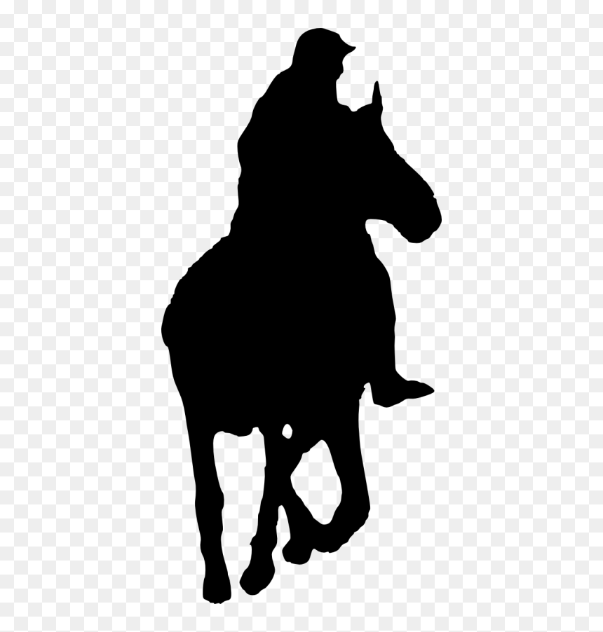 Woman Silhouette Transparent Png, Png Download - horse riding png