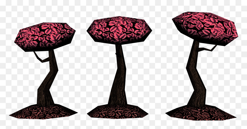 3d Trees Created For Part Of A Battle Arena Project, HD Png Download - 3d trees png
