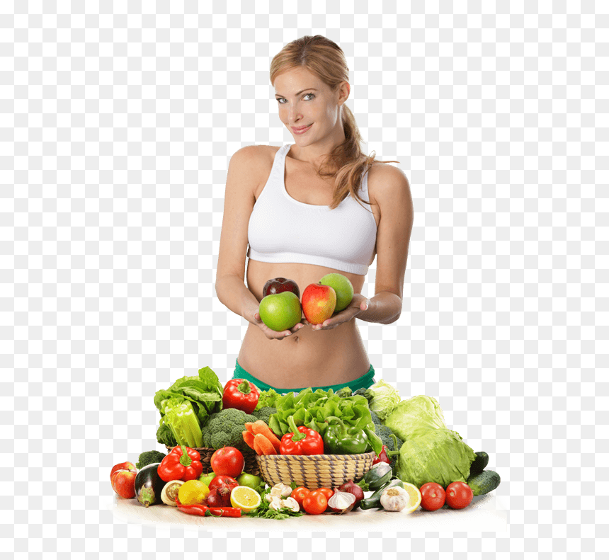 Girl With Fruits Png, Transparent Png - fresh fruits png