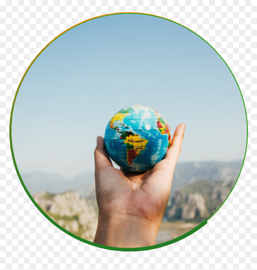 Global Family Day 2020, HD Png Download - globe with hand png