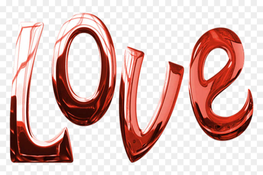 Love 3d Text - Calligraphy, HD Png Download - love png for picsart