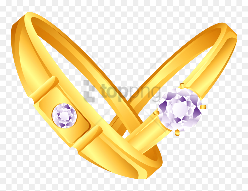 Free Png Diamond Wedding Rings Png Png Image With Transparent - Wedding Golden Ring Png, Png Download - wedding png file