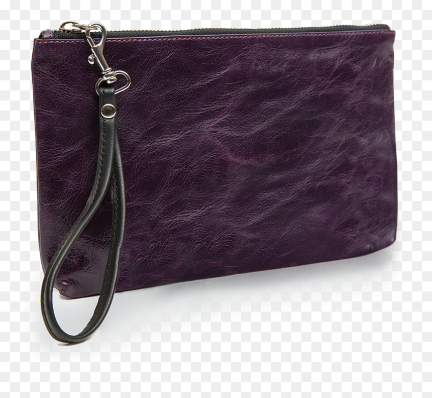 Leather Clutch Women - Wristlet, HD Png Download - women bag png