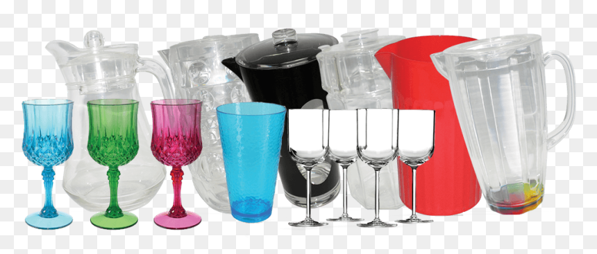 Acrylic - Champagne Stemware, HD Png Download - plastic crockery png