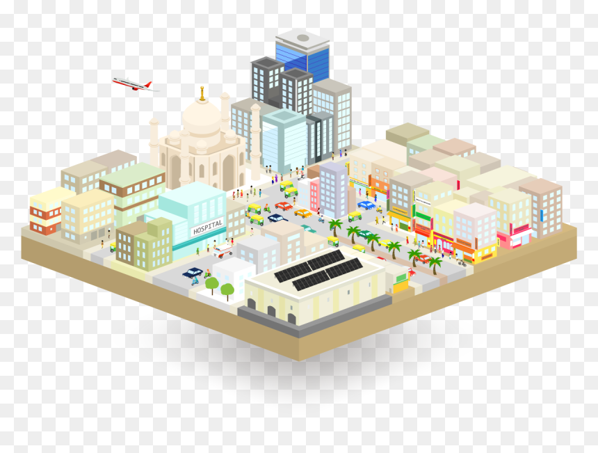 Metropolitan Area, HD Png Download - india in globe png