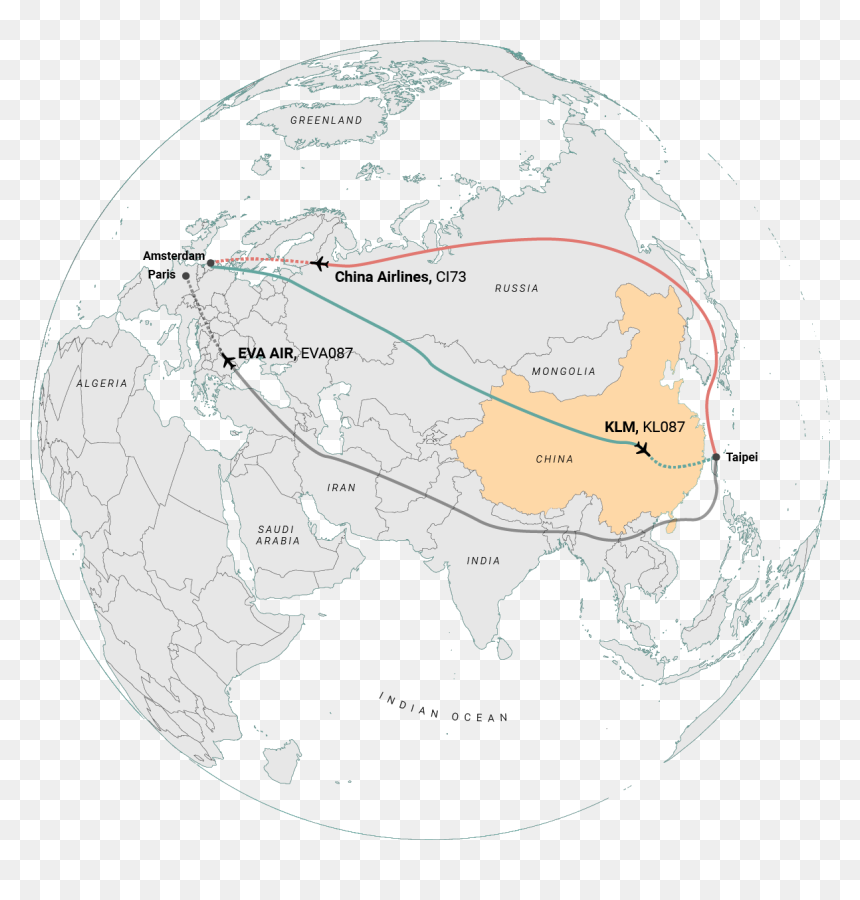 Northern Europe And Asia, HD Png Download - india in globe png
