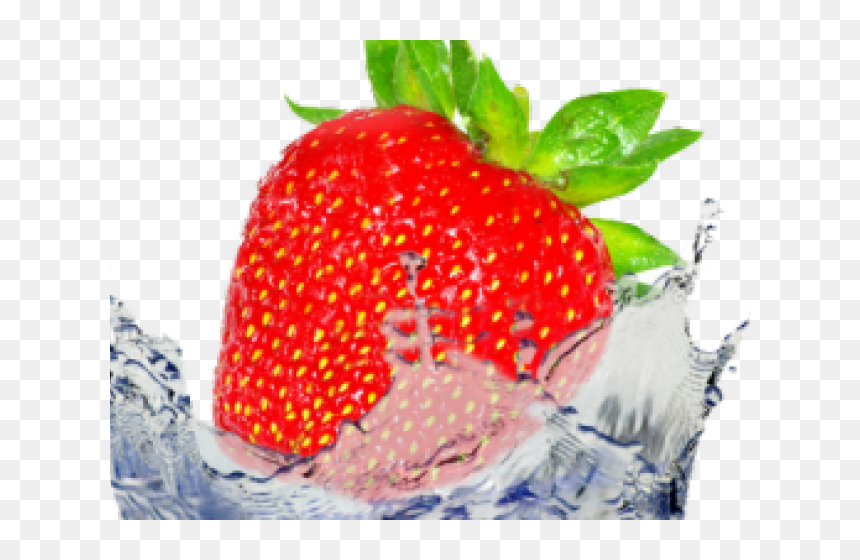 Fruit Water Splash Png Transparent Images - Fruit Water Splsa Png, Png Download - strawberry fruit png