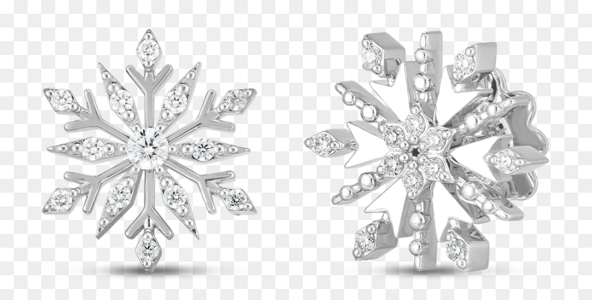 Roberto Coin Frozen Earrings, HD Png Download - earrings for men png