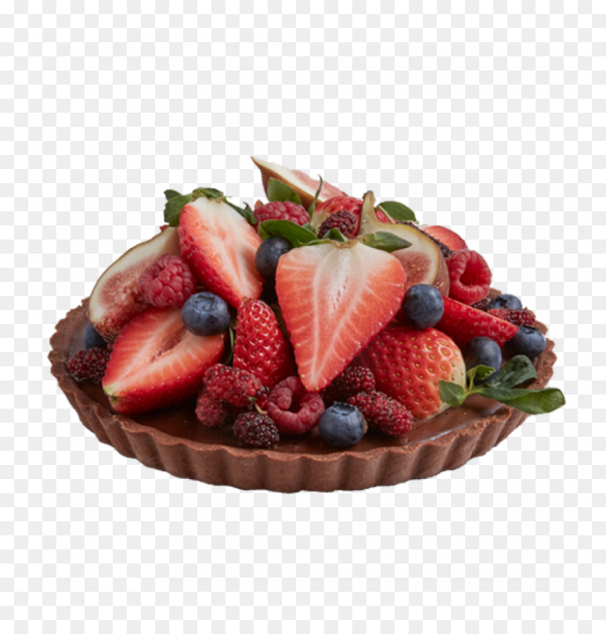 Fruit Tart Transparent, HD Png Download - strawberry fruit png