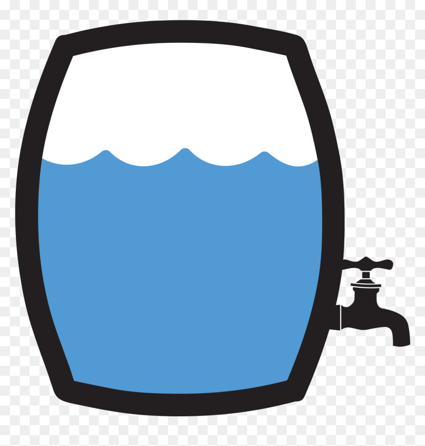 Clipart Rain Water - Rain Barrel Clipart, HD Png Download - rain water png