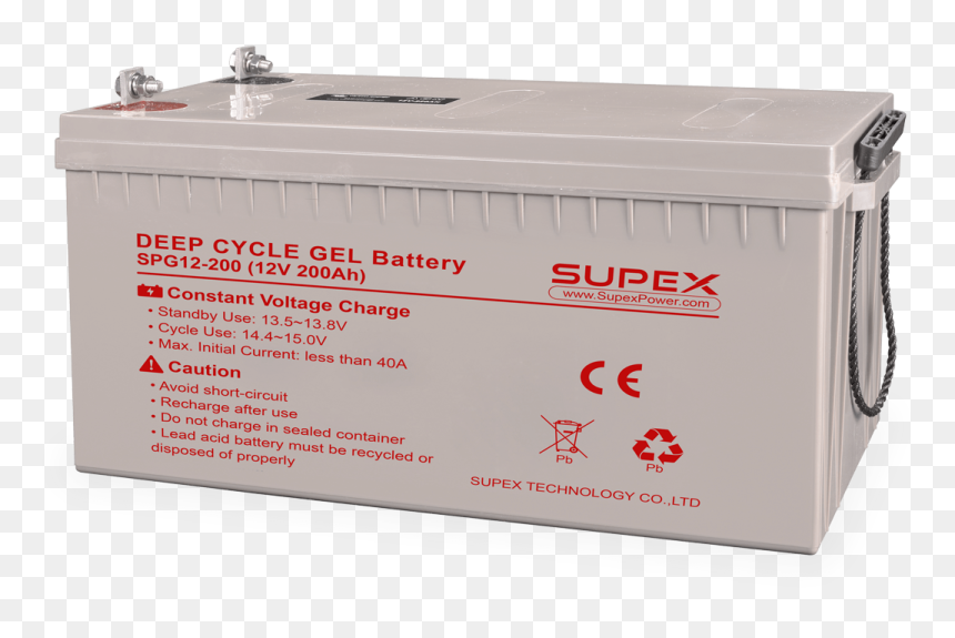 Gel-battery - 12 Volts Deep Cycle Batteries, HD Png Download - battery.png