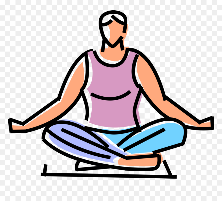And Vector Image Illustration - Clip Art, HD Png Download - meditation clipart png