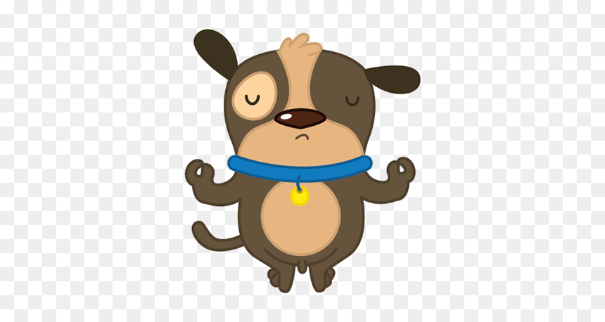 Dog Meditating Clipart, HD Png Download - meditation clipart png