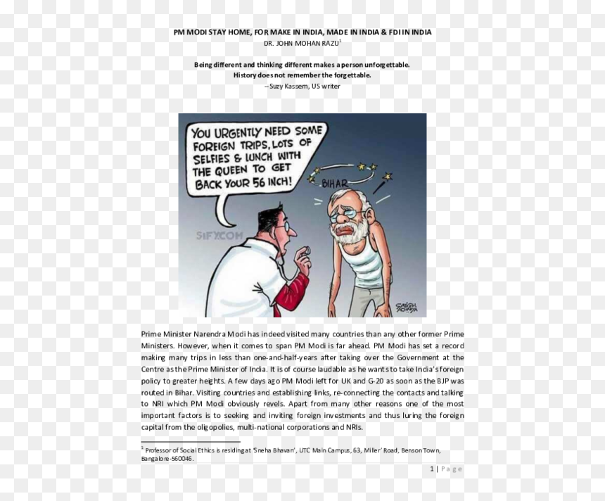 Cartoon, HD Png Download - modi cartoon png
