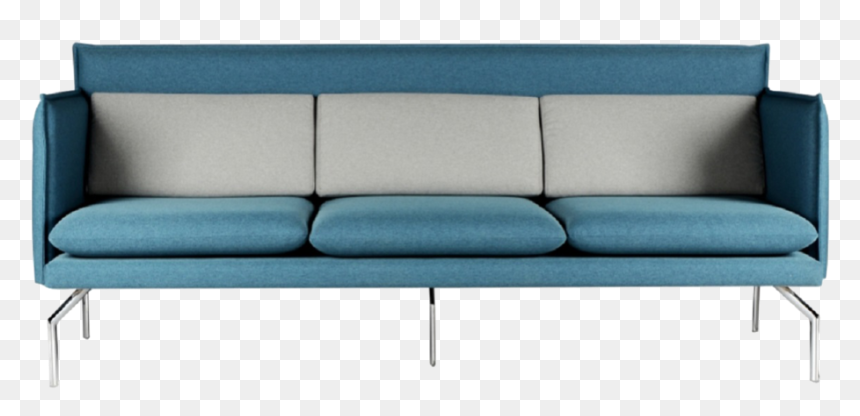 Sofa Modern Office Steel Legs Lounge Red Oak Furniture - Studio Couch, HD Png Download - steel sofa set png