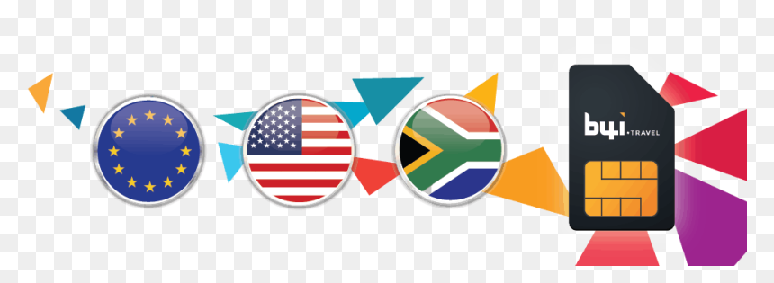 Featured Country Flags - Circle, HD Png Download - sim cards png