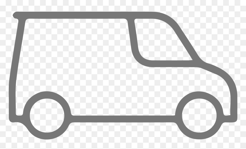 Ambulance Truck Clipart Black And White , Png Download - Black And White Cartoon Truck, Transparent Png - ambulance clipart png