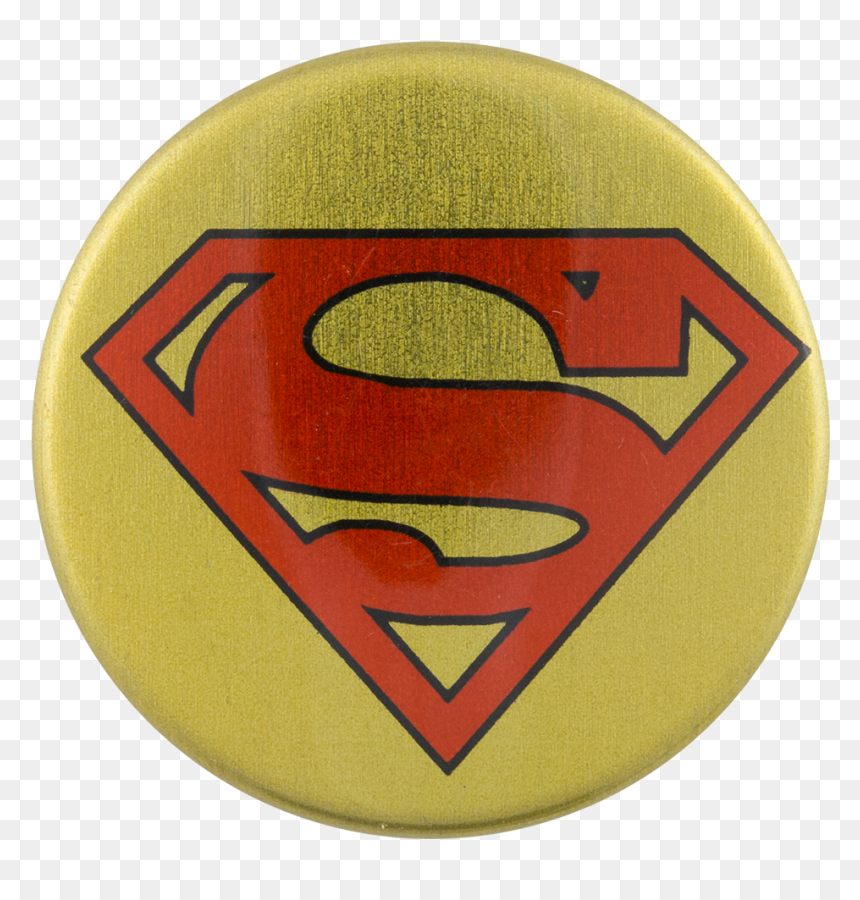 Superman Gold Entertainment Button Museum - Superhero Logo, HD Png Download - superman logo man of steel png