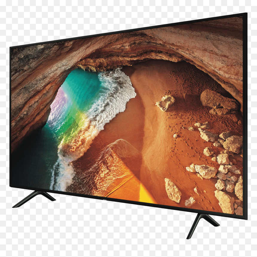 Samsung Qa55q60r, HD Png Download - samsung tv png