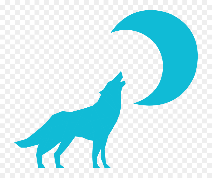Dog Catches Something, HD Png Download - blue wolf png