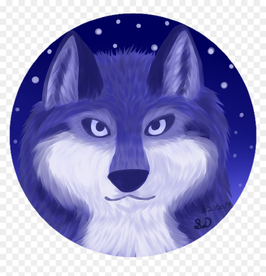 Cartoon, HD Png Download - blue wolf png